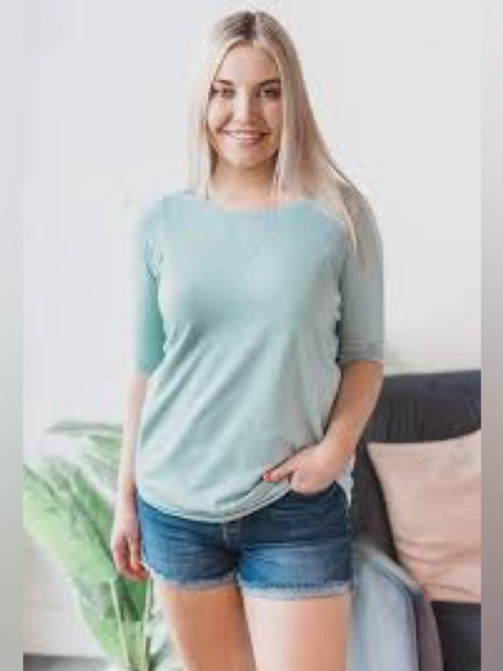 Christie Sweatshirt by Silver Icing (NWT) 🍒2 for $30🍒*Robins Egg (blue)